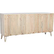 Gold Cabinets Dkd Home Decor 160 Golden Wood White Sideboard