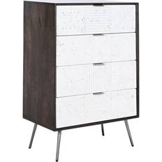 Dark brown chest of drawers Dkd Home Decor 70 Chest of Drawer
