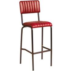 Creme Ribbed Bar Stool