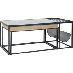 Dkd Home Decor Sort Multifarvet Natur Træ 110 x 60 x 45 cm Sofabord