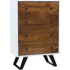 Dkd Home Decor White 70 Chest of Drawer