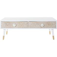 TV-borde på tilbud Dkd Home Decor furniture White Fir Light brown TV Bench