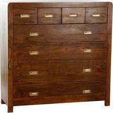 Or Commodes Dkd Home Decor Golden Brown Colonial Acacia Chest of Drawer