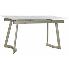 Dkd Home Decor Cristal Dorado Metal Blanco 140 x 80 x 76 cm Mesa de comedor