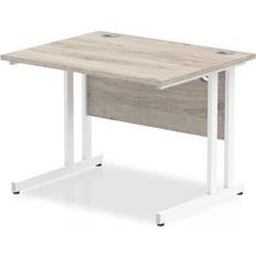 Grey Writing Desks Impulse 1000 Straight Writing Desk