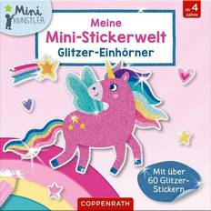 Plastikspielzeug Aufkleber Coppenrath Meine Mini-Stickerwelt Glitzer-Einhörner