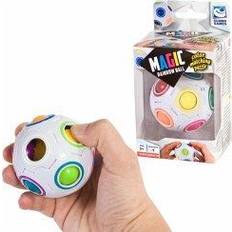 Jouets anti-stress Clown Games casse-tête magique boule arc-en-ciel 7 cm blanc