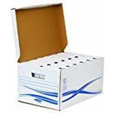 Bankers Box Basic Maxi A4+ 80 mm Hvid Pakke Med 6 Opbevaringsboks