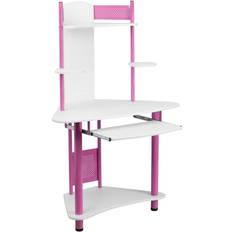 Furniture Flash Furniture Pink Corner Computer Writing Desk