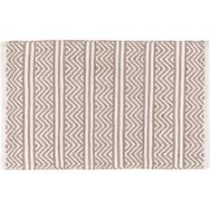 Tappeti da bagno Wenko Tappeto Bagno Rettangolare Shaki In Poliestere Bianco/Beige 80 x 50 cm Bianco, Grigio, Beige cm