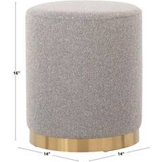 Metals Pouffes Lumisource Marla Collection OTMARLA Pouffe