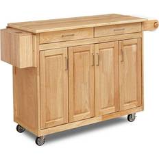 Multicolored Trolley Tables Homestyles Natural Breakfast Bar Kitchen Cart Trolley Table