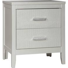 Ashley Furniture Olivet Glam Silver Bedside Table 16.8x22.2"