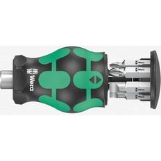 Wera Kraftform Kompakt Stubby depósito Porta-puntas 4 Bit Screwdriver
