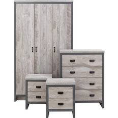 GFW Boston 4 Piece Wardrobe 105.6x182cm