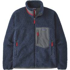 Herre - XXS Gensere Patagonia Men's Classic Retro X Fleece Jacket - New Navy w/Wax Red