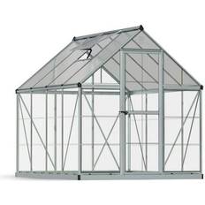 Polycarbonate Freestanding Greenhouses Palram Hybrid Greenhouse Kit 6x8ft Aluminum Polycarbonate