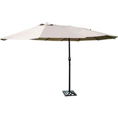 Costway Garden & Outdoor Environment Costway Double-Sided Market Twin Patio Umbrella 179.9"