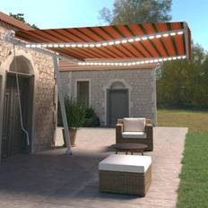 Brown Patio Awnings vidaXL markise manuel betjening