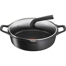 Tefal Utensilios de cocina Tefal Cacerola con Tapa E2497244 Negra Ø 28 cm - Transparente 28 cm