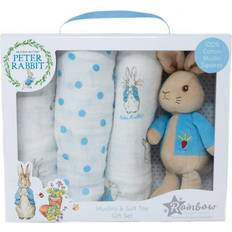 Beatrix Potter Rabbit Soft Toy and Muslin