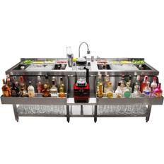 Kukoo Double Cocktail Bar Station 360°C Silver