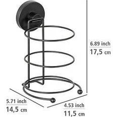 Wenko Milazzo Hair Dryer Holder Black