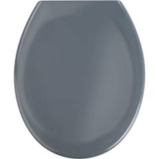 Wenko Abattant De WC Antibactérien Oval "Ottana" Gris Foncé
