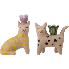 Steengoed Kandelaars Bloomingville Mamie Cat Candlestick Set of 2