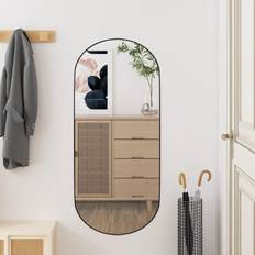 vidaXL 35x80 ovalt glas Vægspejl