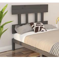 Beds & Mattresses vidaXL grey, 103.5 Solid Pine Bed Headboard