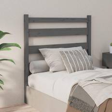 Integrierte Aufbewahrung Kopfteile vidaXL grey, 106 Pine Bed Headboard