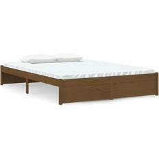 vidaXL Giroletto Miele In Legno Massello 140x190 cm - Marrone