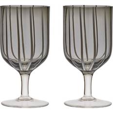 Grey Wine Glasses OYOY Mizu Wine Glass 2pcs