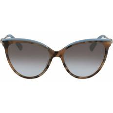 Longchamp LO675S Women's Oval Shaped Sunglasses - Brown