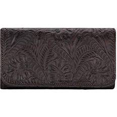 American West 6650282 Annies Secret Collection Tri-fold Wallet Chocolate