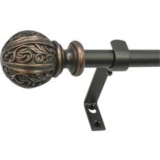 Brown Curtain Accessories Montevilla 5/8" Leaf Ball