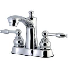 Taps Kingston Brass FB7611KL 4 in Centerset Bathroom Faucet Polished Chro