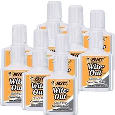 Bic Whiteout Quick Dry Correct Fluid 12 Each