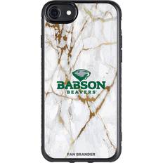 Fan Brander Black Babson Beavers iPhone Slim Marble Design Case