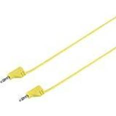 Giallo Cavi Elettrici Voltcraft MSB-200 Cavo di misura Spina a banana 2 mm Spina a banana 2 mm 0.90 m Giallo 1 pz