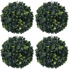 vidaXL Kunstige Buksbom 4 Stk 12 cm Kugleformet Kunstig plante 3stk