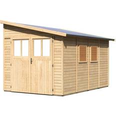 Bevtoft Model 4 Redskabsskur Til Montage Op Ad Husmur I Ubehandlet 8,27m2