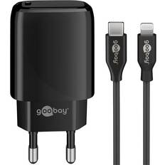 Goobay 20w oplader Goobay Lightning USB-C Oplader 3.0A/20W Sort 1 m