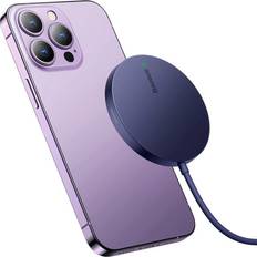 Baseus Simple Mini3 Magnetic Wireless Charger 15W Dusty Purple 15 W, Qi Wireless Charging, Magsafe USB Ladeger�ät, Violett