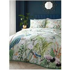 Soiree Jungle Print Thread Count Duvet Cover Green