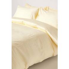 Homescapes Egyptian Cotton Thread Duvet Cover Yellow