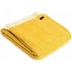 Tweedmill Textiles 100% Pure Wool Beehive Blankets Yellow