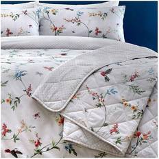 Grey Bedspreads & Drapes Mansfield Floral Quilted Bedspread Grey