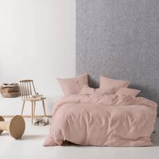 Linen House Nimes 100% Cotton Duvet Cover Pink